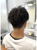 スッキリ刈り上げ×ツイストパーマ