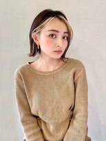 レイラバイアフロート 吉祥寺(Lila by afloat)&nbsp;外はねボブ/ショートウルフ/イヤリングカラー/金髪ボブ