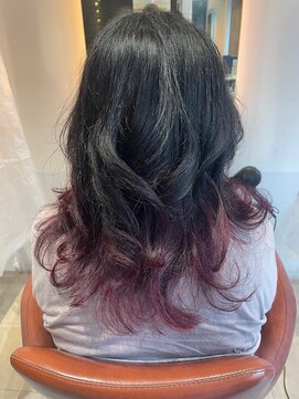 リベア トウキョウ 東大島店(Rever Tokyo) インナーカラー/ピンクパープル/グレイカラー[東大島/東大島駅]