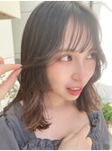 こだわり顔まわりカット×透明感ベージュ♪