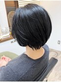 《knit銀座》大人可愛い20代30代40代ショートボブ丸み前下がり