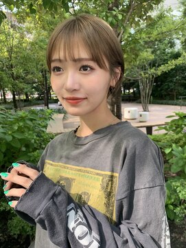 ジーナ 梅田(Zina) 髪質改善＊丸みショートデザインカラー＊美髪【Zina 梅田】