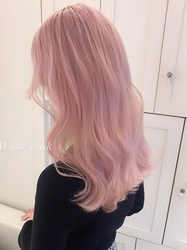ベレーザ 渋谷(BELEZA) 4008ホワイトピンクミルクティーアッシュ艶髪ハイトーンカラー