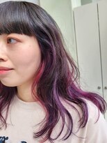 榮美容室 本店&nbsp;インナーデザイン/ミディアム/ウェーブ