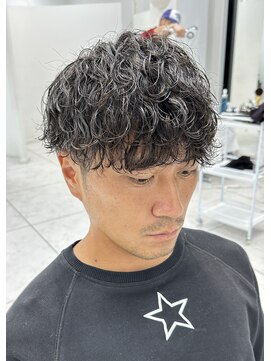 エース 岡崎店(Ace) 波巻きパーマ ツーブロック メンズマッシュ