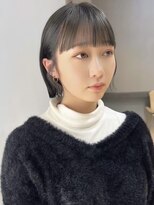 オズ 安積店(OZ)&nbsp;ダブルカラー外ハネボブインナーカラーハイライトケアブリーチ