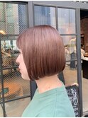 小顔補正立体カット×ナチュラル丸みボブ 10代20代30代40代50代