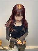 大人可愛いブリーチなしラベンダーカラー