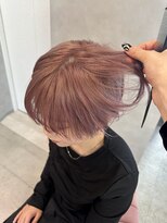 ジュエム(jouerm)&nbsp;レイヤーカット冬カラーハイトーンブリーチカラーミルクティー