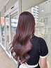 カット+天使の艶カラー&トリートメント+部分ハイライト 180分