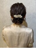 シンプルシニヨン♪*。