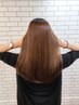 ◆髪質改善◆酸性ストレート+デザインカット+カラー+オッジトリートメント