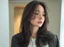 顔周り・前髪カット・レイヤーカットで作る韓国ヘア[顔周り/前髪カット/レイヤーカット/韓国/縮毛矯正]
