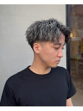 メンズバイココテラス 豊中(men's by cocoterace) ツイスパ/メンズパーマ/ホワイトメッシュ/ツイストスパイラル
