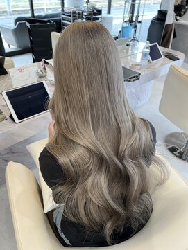 髪屋 紬 ミルクティーグレージュ