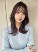 【美髪】ピンクブラウン、チェリーブラウン、エアリーロング