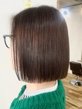 お手入れ簡単♪切りっぱなしボブ