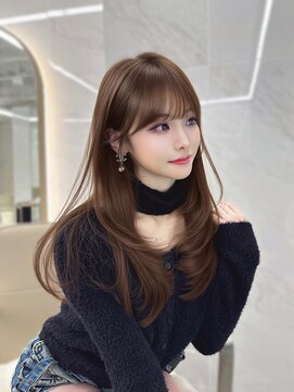 キティー サカエ(kiti SAKAE) グレージュ/レイヤーカット/ハッシュカット/オリーブベージュ/栄