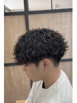 メンズギフト(men's GIFT)&nbsp;波巻きスパイラルパーマメンズ刈り上げツーブロックマッシュ