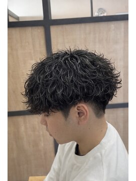 メンズギフト(men's GIFT) 波巻きスパイラルパーマメンズ刈り上げツーブロックマッシュ