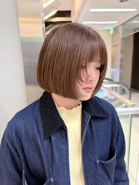 アクシス 栄ガスビル店(`AXIS) 【 Rin 】イメチェン/ピンクベージュ/前髪/名古屋栄矢場町