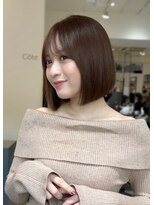 コート 青山(Cote)&nbsp;大人可愛い顔まわりレイヤーボブ/タッセルボブ/切りっぱなしボブ