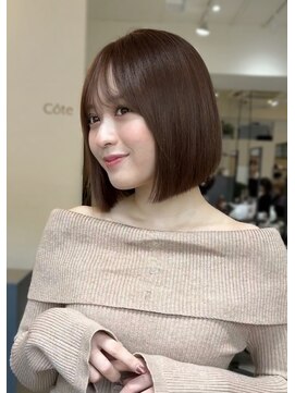 コート 青山(Cote) 大人可愛い顔まわりレイヤーボブ/タッセルボブ/切りっぱなしボブ