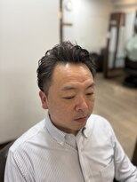 ケースタイルヘアスタジオ  虎ノ門店(K-STYLE HAIR STUDIO)&nbsp;かきあげナチュラルパーマ<虎ノ門>理容室