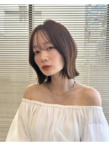 エメ 北花田(Aime)&nbsp;こなれ感レイヤーボブシースルーバング外ハネで大人カジュアル