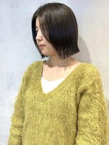 エミス バイ メルト 吉祥寺(emis by melt)&nbsp;【吉田】切りっぱなしレイヤーボブオリーブベージュ縮毛矯正韓国