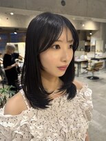 ラボヌールヘアーパルフェ 大宮西口店(La Bonheur hair parfait)&nbsp;ミディアムレイヤー/2wayバング/シースルー/顔まわり