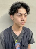 くせ毛風パーマ スパイラルパーマ センターパート &nbsp;担当 井上