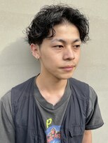 ヘアー アイス ルーチェ(HAIR ICI LUCE) くせ毛風パーマ スパイラルパーマ センターパート  担当 井上