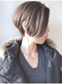 【モリオ原宿】前下がりショートボブセンターパート前髪なし