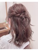 豊橋ビーシャイン★ペールラベンダー×ハーフアップ