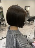 20代30代40代ミニボブオリーブアッシュ透明感小顔ブリーチなし