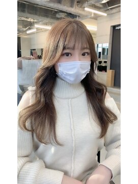 アリュウル 表参道(ALLURE) ブリーチ無し明るめベージュカラー