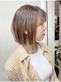 韓国風　タッセルボブ　きりっぱなしボブ