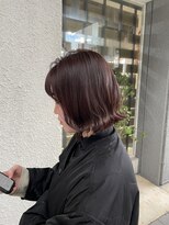 ヘアーサロントヤマ 天文館店(Hair salon Toyama) 春っぽ赤みブラウンボブ♪