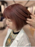 ブリーチなしでつくるラズベリーピンク