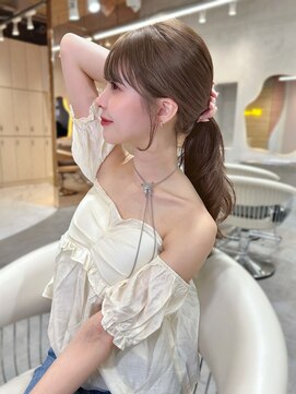 グロー 大宮(GLROW) 韓国 顔周りカット おくれ毛 前髪 haruhi 大宮