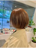 ハネ無し、まとまりボブ