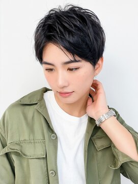 アース 綱島店(HAIR&MAKE EARTH) 王道メンズショート☆無造作ツイストパーマセンターパート