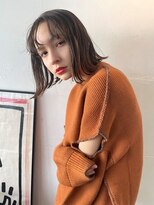 ソヨン 仙台落合店(SOYON)&nbsp;イヤリングカラーが可愛い切りっぱなしボブ