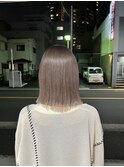 【ADORE 横浜】透明感グレージュ×切りっぱなしボブ