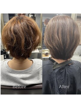 アヤメ 巣鴨店(ayame) ショート_ショートボブ_髪質改善_ハイライト_巣鴨