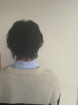 フーガ 新越谷蒲生店(fuuga)&nbsp;ネイビーブルー×無造作ウルフ