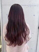 アチーブ ヘア デザイン(achieve hair design)&nbsp;韓国ウェーブロングスタイル×レッドブラウンカラー20代30代