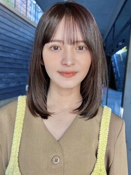 ガーデン 銀座(GARDEN) イメチェン ホワイトブロンド 外ハネボブ 美髪 ワイドバング