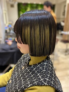 ハウス(HAUS.) ボブカット×姫カット×デザインカラー